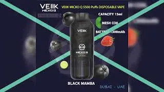 VEIIK MICKO Q | 5500 PUFFS | DISPOSABLE VAPE | BUY NOW | UAE