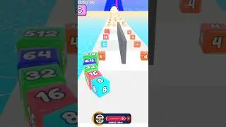 Jelly Cube Run 2048  game in MAX LEVEL ( Level - 06 ) #shorts #gaming #jellycube