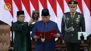 Pengucapan Sumpah Presiden dan Wakil Presiden Indonesia 2024-2029 | SAH
