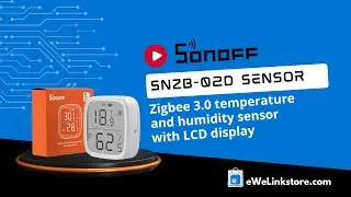 Sonoff SNZB-02D Zigbee 3.0 smart humidity and temperature sensor, with LCD display