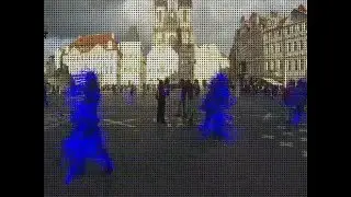 Farneback Optical flow Opencv 3.1 Old town square Prague