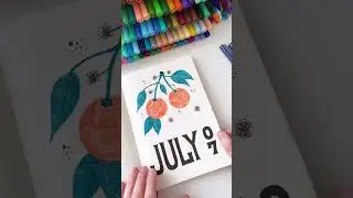 12 Months of Bullet Journaling Cover Pages #shorts
