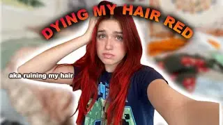 IMPULSIVELY DYING MY HAIR RED