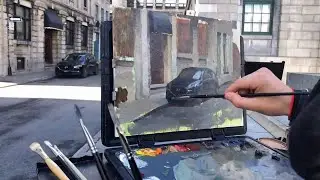 PINTURA EN CALLE DE MONTREAL CANADA