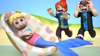 ROBLOX Brookhaven 🏡RP: Mermaid Baby Adopted by Normal Family | Roblox Jack