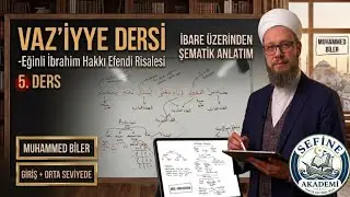VAZ'İYYE DERSİ 5 -Eğinli İbrahim Hakkı Efendi