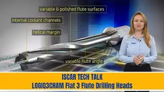 ISCAR TECH TALK -  LOGIQ3CHAM Flat 3 Flute Drilling Heads
