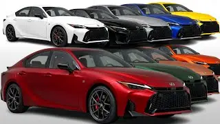 New 2026 Lexus IS F Sport - Colors detailed Comparison | What is your favourite?
