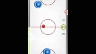 Glow Hockey 2 Gameplay vs Insane Computer