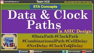 Data and Clock Path | Launch and Capture Flops | Cell delay | Net Delay