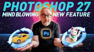 Incredible New Photoshop Feature - Rotate 2D Objects in 3D with AI - Photoshop 27.5