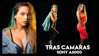 Tras Cámaras de sesión con Modelo y la Sony a6000