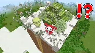 超高いタワーの頂上にある大金をゲットする！【まいくら・マインクラフト】