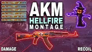 Hellfire AKM GUN SKIN || PUBG MONTAGE || REDMI NOTE 7 PRO SOLO VS SQUAD