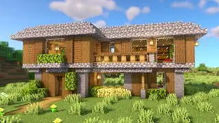 How To Build a Spruce Survival House | Minecraft Tutorial