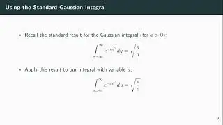 Fourier Transformation of a Gaussian Function