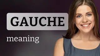 Gauche • GAUCHE definition