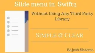 Slide menu in swift3