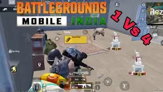 clutch 1 vs 4 pubg gameplay conqueror rank push || how to win 1 vs 4 in pubg mobile | 1 vs 4 in bgmi