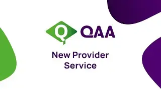 QAA New Provider Service