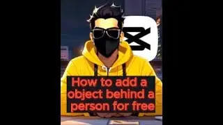 How To Make Objects Appear Behind You in CapCut!😯