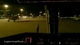 Jetstream 41 Cockpit video  from Athens to Heraklion HD night video.
