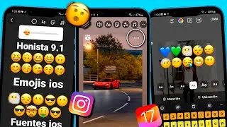 HONISTA ACTUALIZADO 2024 INSTAGRAM estilo IPHONE con EMOJIS IOS + FUENTES IOS + RECOMPARTE REELS IOS