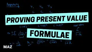 Deriving the Present Value of a Perpetuity and Growing Perpetuity (Using Geometric Progression)