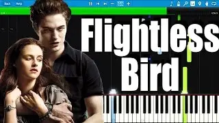 Flightless Bird (American Mouth) Twilight Soundtrack | Synthesia Piano Tutorial