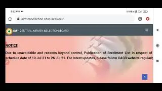 Airforce enrollment list postpone | Airforce x and y group enrollment list postponed |