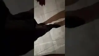 LadyIVE in leather thigh high boots, metal heels goes up the stairs, addicted in leather