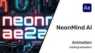 Processing footage with NeonMind AI tool for After Effects