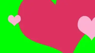 Heart Emojis  - Free Green Screen Effect