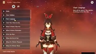 AMBER ALL VOICE LINES (ENGLISH)