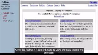 SquirrelMail - Display Preferences