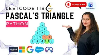🔥Leetcode 118. Pascal's Triangle - Python 
