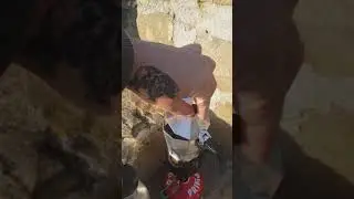 Outdoor Kaffee kochen mit spanischem Espressokocher 2