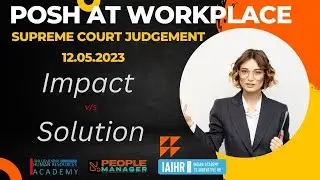 Supreme Court Judgment | POSH Implementation | Supreme Court's Directions on ICC | PoSH at Workplace