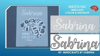 TEXT & IMAGE  HATCH FILL COLOR OR ENGRAVE INKSCAPE 1.0 - Beginners
