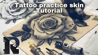 Tattoo tutorial using tattoo synthetic skin