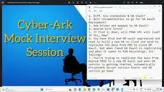 CyberArk Mock Interview - CyberArk Interview Questions & Answers Part-10 | SecApps Learning