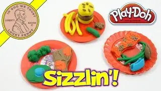 Play-Doh Electronic Sizzlin' Skillet 3 Course Dinner!