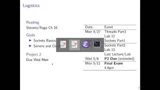 UMN CSCI 4061 14 Sockets Part2