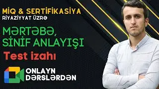 Riyaziyyat - Mərtəbə sinif anlayışı (TEST İZAHI) | ALASHARLİ