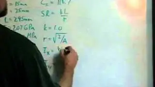 Calculation of an Allowable Load on a Column