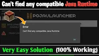 How to fix can't find any compatible Java Runtime in Pojav Launcher (Any Version)