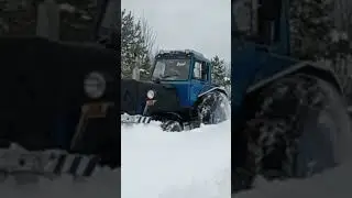 МТЗ-82 по снегу целина