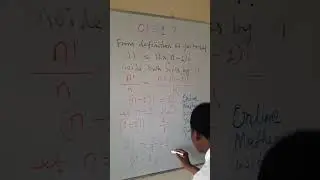 why 0 factorial is equal to 1? Why 0!=1? 