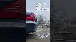 W220 Холодный старт (АМГ выхлоп). Cold Start AMG Exhaust #мерседес #amg #mercedes