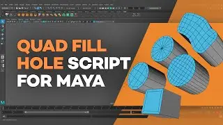 Quad Fill Hole Script for Maya